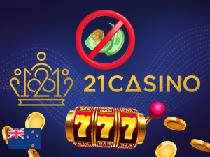 Banner of Best No Deposit Free Spins Offer - 21Casino