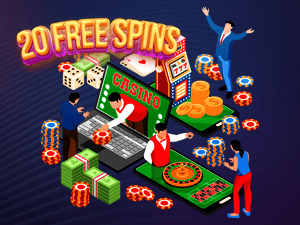 Banner of 20 Free Spins Offer - For Existing Players
