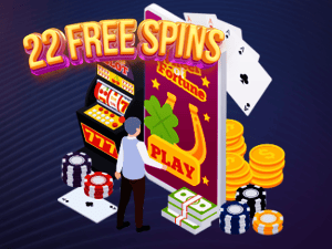 Banner of 22 Free Spins Offer - For Participants in Special Events