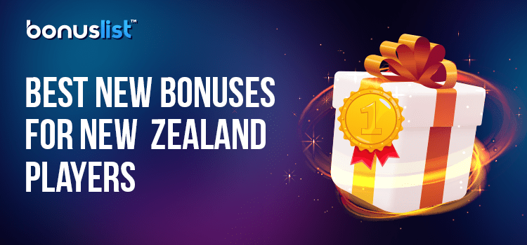 A gift box with a number one logo on it for the newest no-deposit bonuses for new zealanders