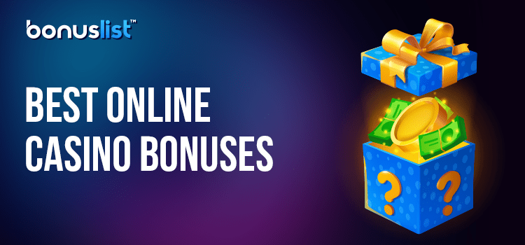 A gift box with cash and coins for the best online casino bonuses for Kiwi players