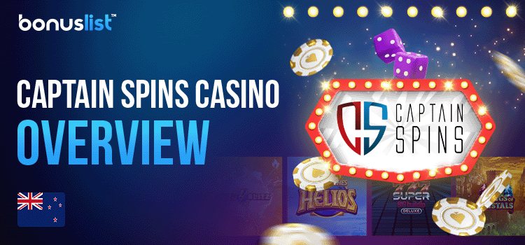 Different gaming items and gaming library for Captain Spins Casino highlights