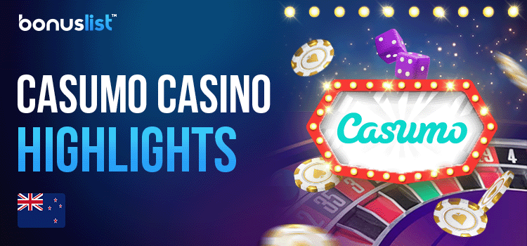 Different gaming items on a roulette machine for Casumo casino highlights