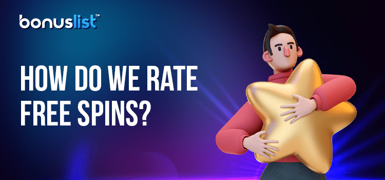 A person is holding a big Golden Star means how do we rate casinos with no-deposit free spins in New Zealand