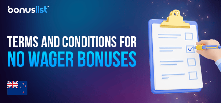 A document clipboard is being checked for the terms and conditions for no wager bonuses