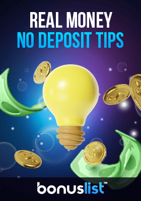 A yellow light with some money for real money no deposit tips