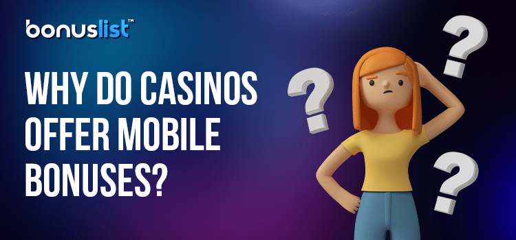A curious woman is thinking about why New Zealand casinos offer mobile bonuses