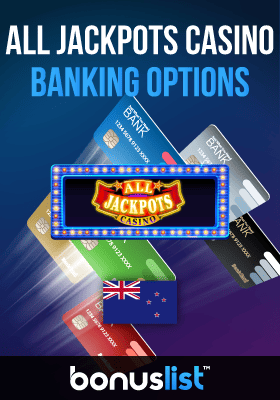 Credit cards for All Jackpot Casinos banking options